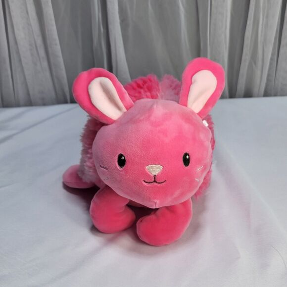 Animal Adventure Pink Bunny Rabbit 8" Stuffed Plush Spring Easter Toy Doll - Picture 1 of 8